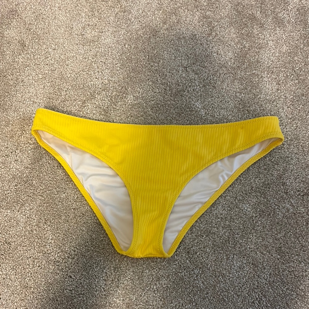 Shade & Shore Yellow Bikini Bottom Swimwear